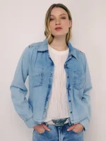 DENIM ART TOP | בהיר
