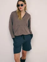 ⁦CLOUD BERMUDA PANTS | אפור כהה⁩ – תמונה ⁦3⁩