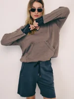 HOODIE CROCHET | חום