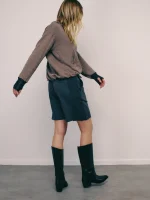 ⁦CLOUD BERMUDA PANTS | אפור כהה⁩ – תמונה ⁦4⁩