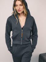 ⁦CLOUD ZIP TOP | אפור⁩ – תמונה ⁦5⁩