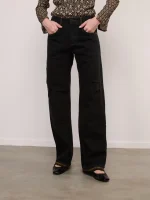 ⁦CARGO JEANS | שחור⁩ – תמונה ⁦4⁩
