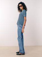 ⁦COTTON TSHIRT | כחול⁩ – תמונה ⁦4⁩