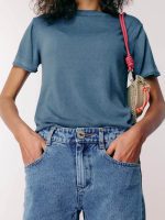 ⁦COTTON TSHIRT | כחול⁩ – תמונה ⁦3⁩