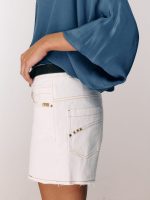 ⁦DENIM SHORTS | לבן⁩ – תמונה ⁦3⁩