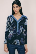 ⁦WRINKLED SHANTI SHIRT | נייבי⁩ – תמונה ⁦3⁩