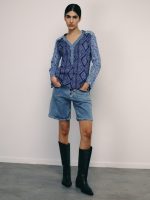 ⁦WRINKLED SHANTI SHIRT | כחול⁩ – תמונה ⁦6⁩