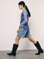 ⁦WRINKLED SHANTI SHIRT | כחול⁩ – תמונה ⁦2⁩