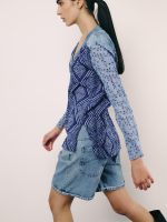 ⁦WRINKLED SHANTI SHIRT | כחול⁩ – תמונה ⁦4⁩