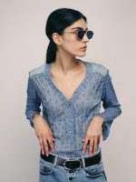 WRINKLED SHANTI SHIRT | כחול ג׳ינס