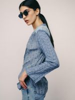 ⁦WRINKLED SHANTI SHIRT | כחול ג׳ינס⁩ – תמונה ⁦2⁩