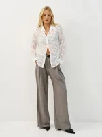 SHIFFON SHIRT | לבן