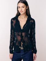 CHIFFON SHIRT | שחור
