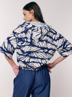 ⁦VENICE BUTTON-UP | נייבי מחולק⁩ – תמונה ⁦6⁩