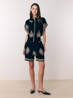 ⁦JAFFA TOP |  שחור רקום⁩ – תמונה ⁦2⁩