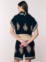 ⁦JAFFA TOP |  שחור רקום⁩ – תמונה ⁦5⁩