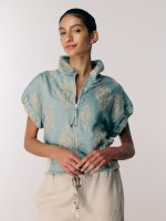 JAFFA TOP |  טורקיז רקום