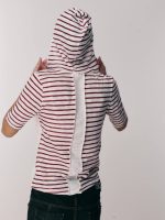 ⁦HOODIE SHORT TSHIRT | בורדו⁩ – תמונה ⁦5⁩