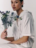 ⁦VENICE BUTTON-UP | שמנת⁩ – תמונה ⁦6⁩