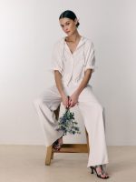 VENICE BUTTON-UP | שמנת