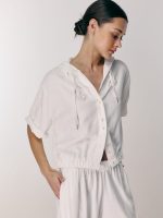 ⁦VENICE BUTTON-UP | שמנת⁩ – תמונה ⁦2⁩