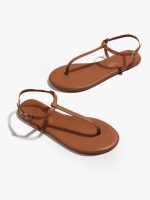 ⁦TKEES MARIANA FLIP-FLOPS | חום בהיר⁩ – תמונה ⁦2⁩