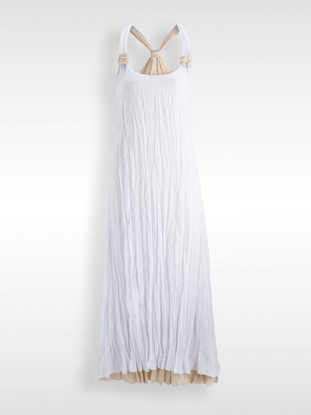 8J3A9595 DOUBLE DRESS | לבן – תמונה 1