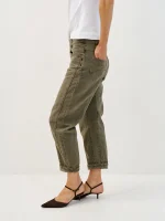 ⁦NOA'S BARREL JEANS | זית⁩ – תמונה ⁦5⁩