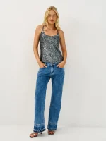 ⁦GLAM TOP | אפור כהה⁩ – תמונה ⁦3⁩