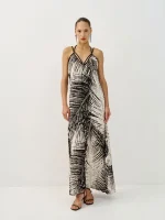 ⁦VIVI DRESS | נייבי מחולק⁩ – תמונה ⁦4⁩