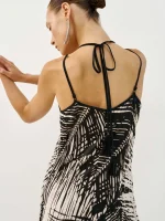 ⁦VIVI DRESS | נייבי מחולק⁩ – תמונה ⁦7⁩