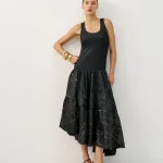 CARMEN DRESS | שחור מחולק