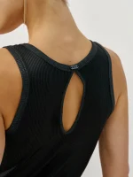 ⁦CARMEN DRESS | שחור מחולק⁩ – תמונה ⁦7⁩
