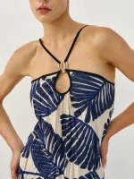 ⁦RESORT DRESS | כחול מחולק⁩ – תמונה ⁦3⁩