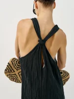 ⁦DOUBLE DRESS | שחור⁩ – תמונה ⁦2⁩