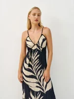 ⁦VIVI DRESS | שחור מחולק⁩ – תמונה ⁦2⁩