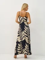 ⁦VIVI DRESS | שחור מחולק⁩ – תמונה ⁦3⁩