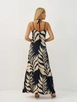 ⁦VIVI DRESS | שחור מחולק⁩ – תמונה ⁦5⁩