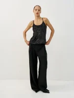 ⁦GLAM TOP | שחור⁩ – תמונה ⁦2⁩