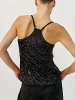 ⁦GLAM TOP | שחור⁩ – תמונה ⁦3⁩