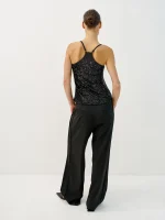 ⁦GLAM TOP | שחור⁩ – תמונה ⁦4⁩