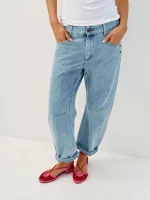 ⁦NOA'S BARREL JEANS | ג׳ינס בהיר⁩ – תמונה ⁦3⁩