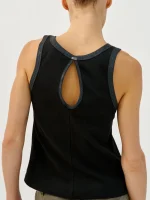 ⁦SABBA CLASSIC TOP | שחור⁩ – תמונה ⁦2⁩