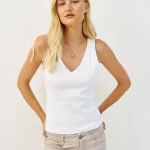 SABBA V TOP | לבן