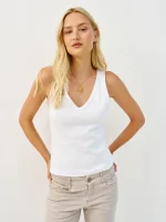 SABBA V TOP | לבן