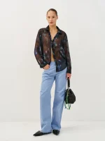 ⁦AIR SHIRT | שחור⁩ – תמונה ⁦3⁩