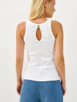 ⁦SABBA NIKI TOP | לבן⁩ – תמונה ⁦2⁩