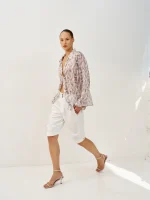 BERMUDA COOL PANTS |  לבן שבור