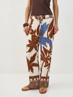 ⁦BORDER BREEZE PANTS | מודפס⁩ – תמונה ⁦4⁩