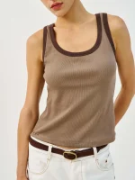 ⁦SABBA CLASSIC TOP |  חום בהיר⁩ – תמונה ⁦5⁩
